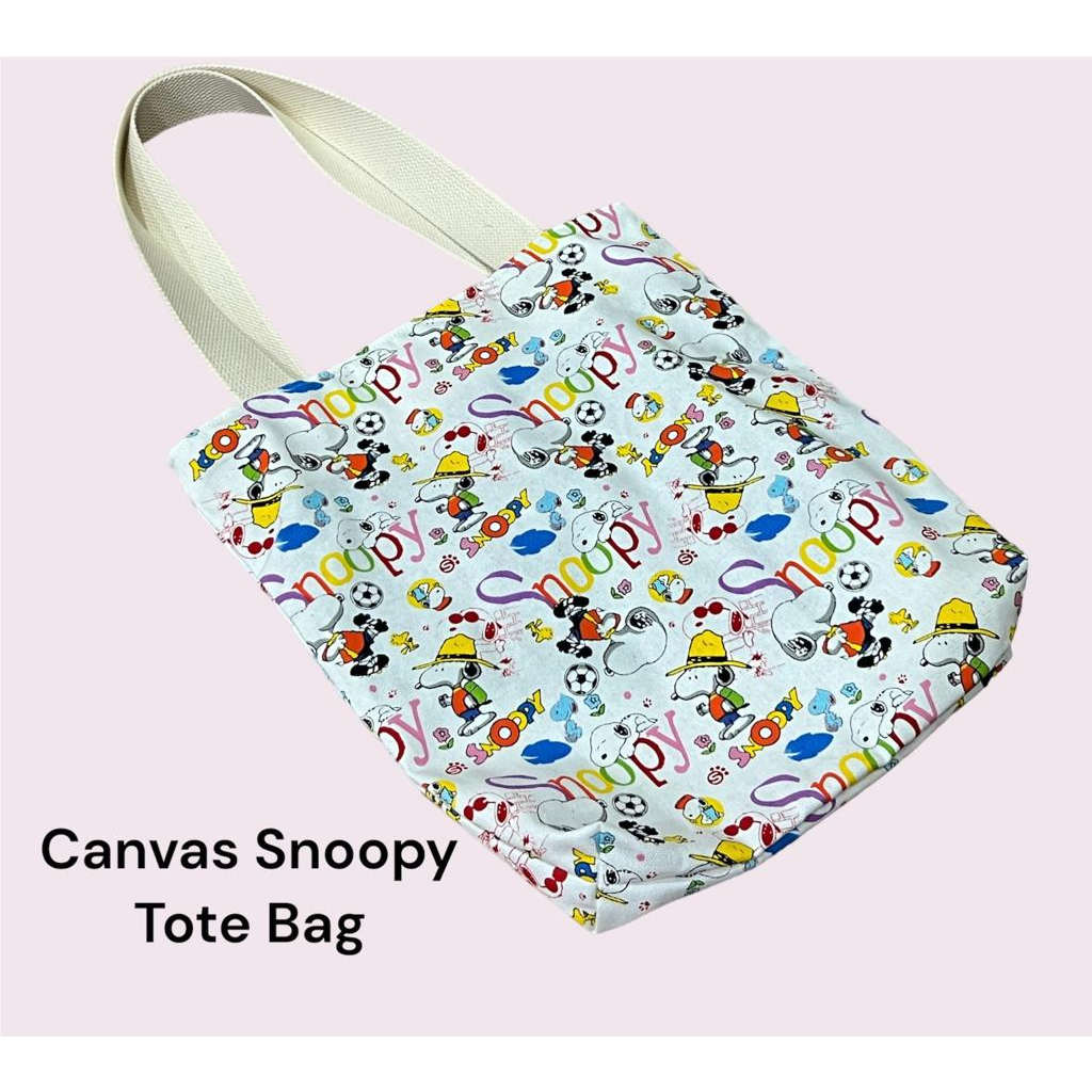 Fawn'G Handmade - Canvas Tote Bag Snoopy