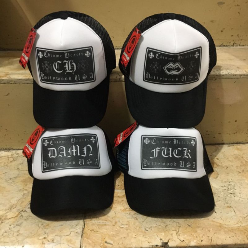 Topi trucker hat topi chrome topi kekinian jaring topi trucker topi trucker hat topi pria dewasa topi trucker CRHOME