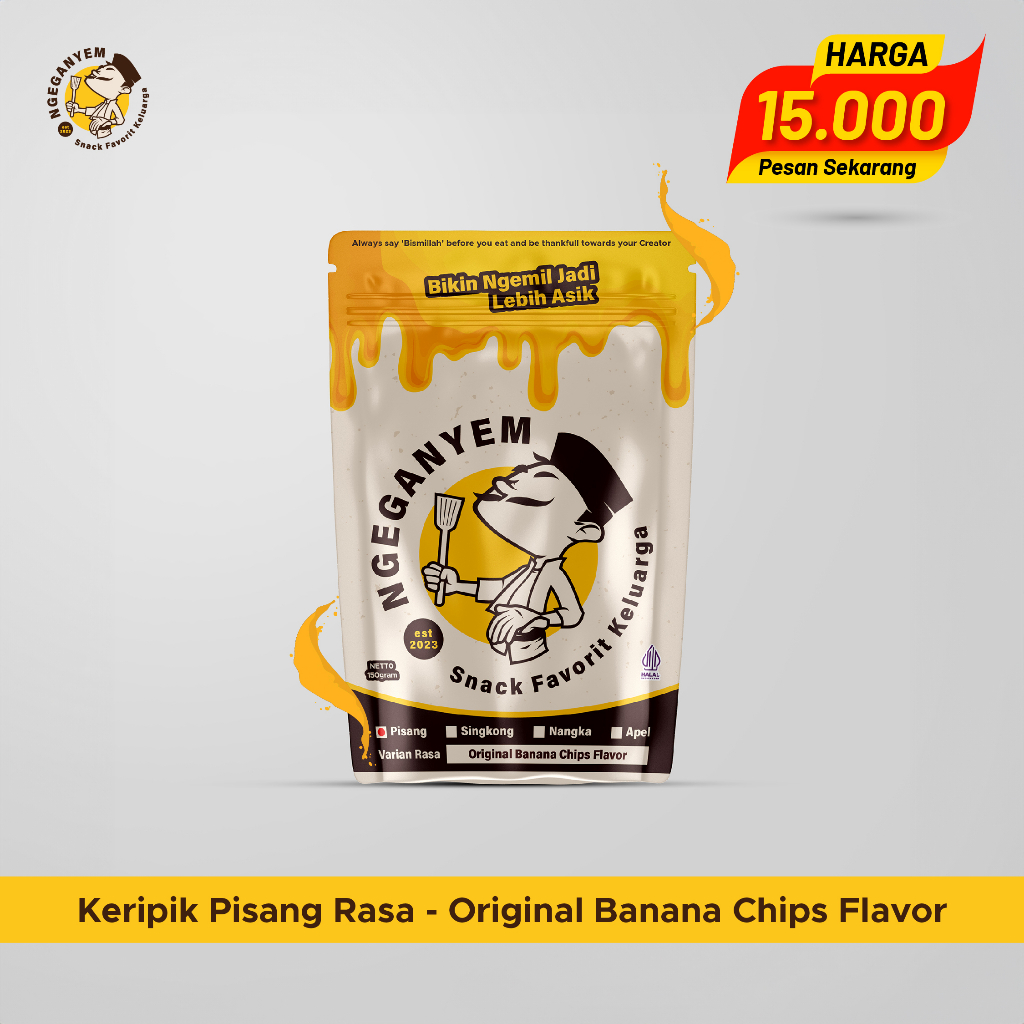 

Keripik Pisang Rasa - Original Banana Chips Flavor