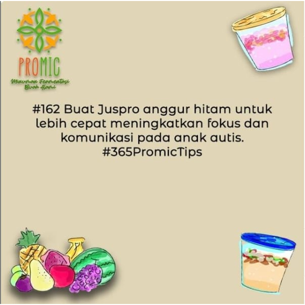 Starter / Biang Probiotik Microbs / Promic Jambu Kristal &amp; Buah Naga / Minuman Probiotik 1000 ML