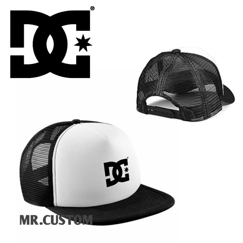 Topi Trucker DC premium/ Topi Jaring Snapback DC/ Topi DC Pria Wanita