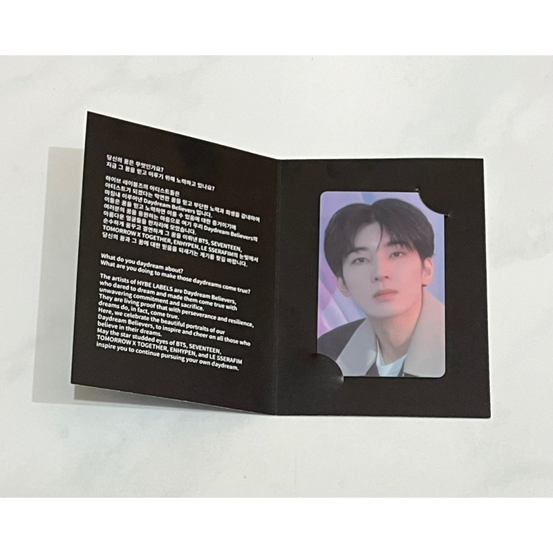 [READY STOCK] THE DAYDREAM BELIEVERS EXHIBITION IN SEOUL HYBE INSIGHT PHOTO TICKET WONWOO OFFICIAL M