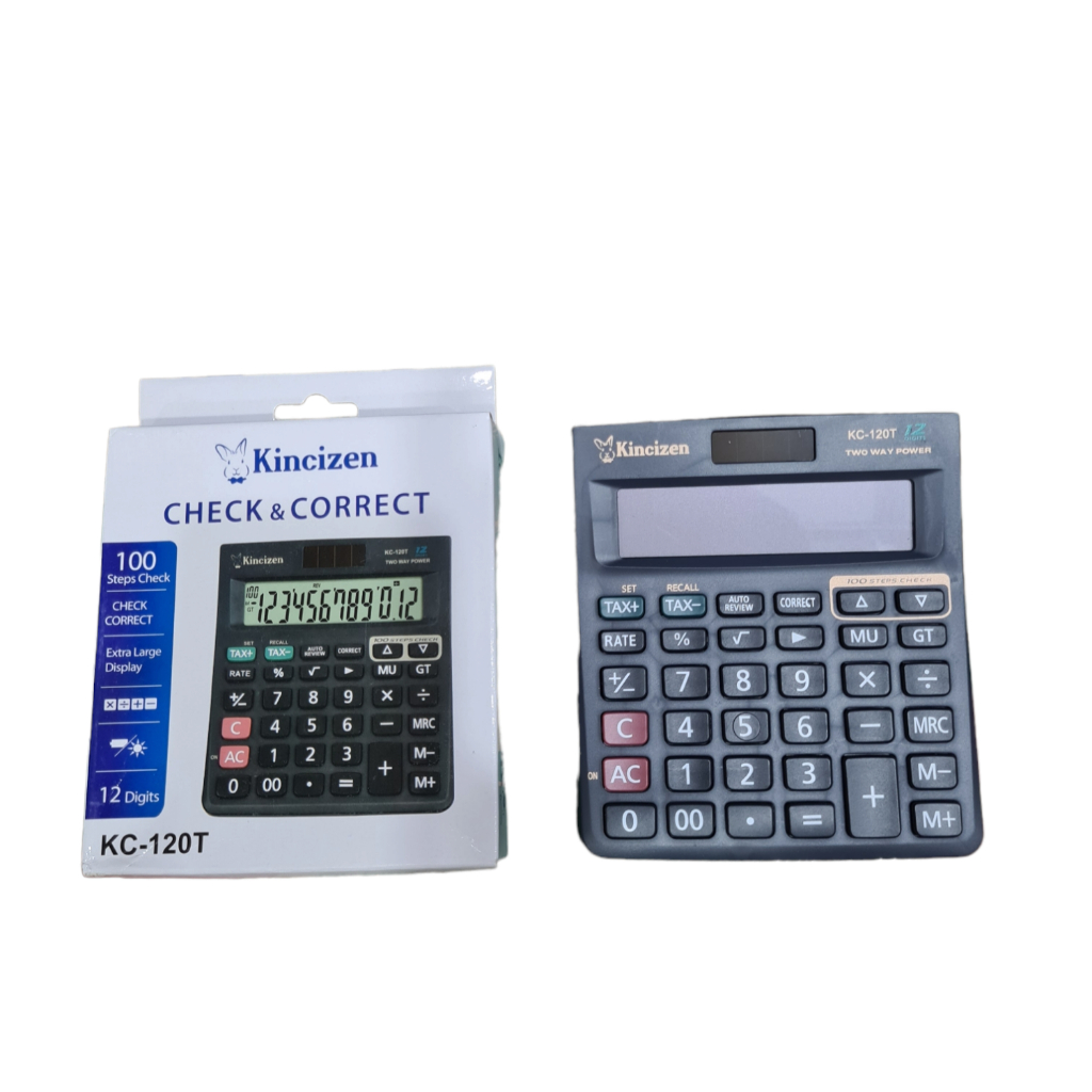 

MURAH !!! KALKULATOR KINCIZEN CHECK & CORRECT KC-120T 12 DIGITS