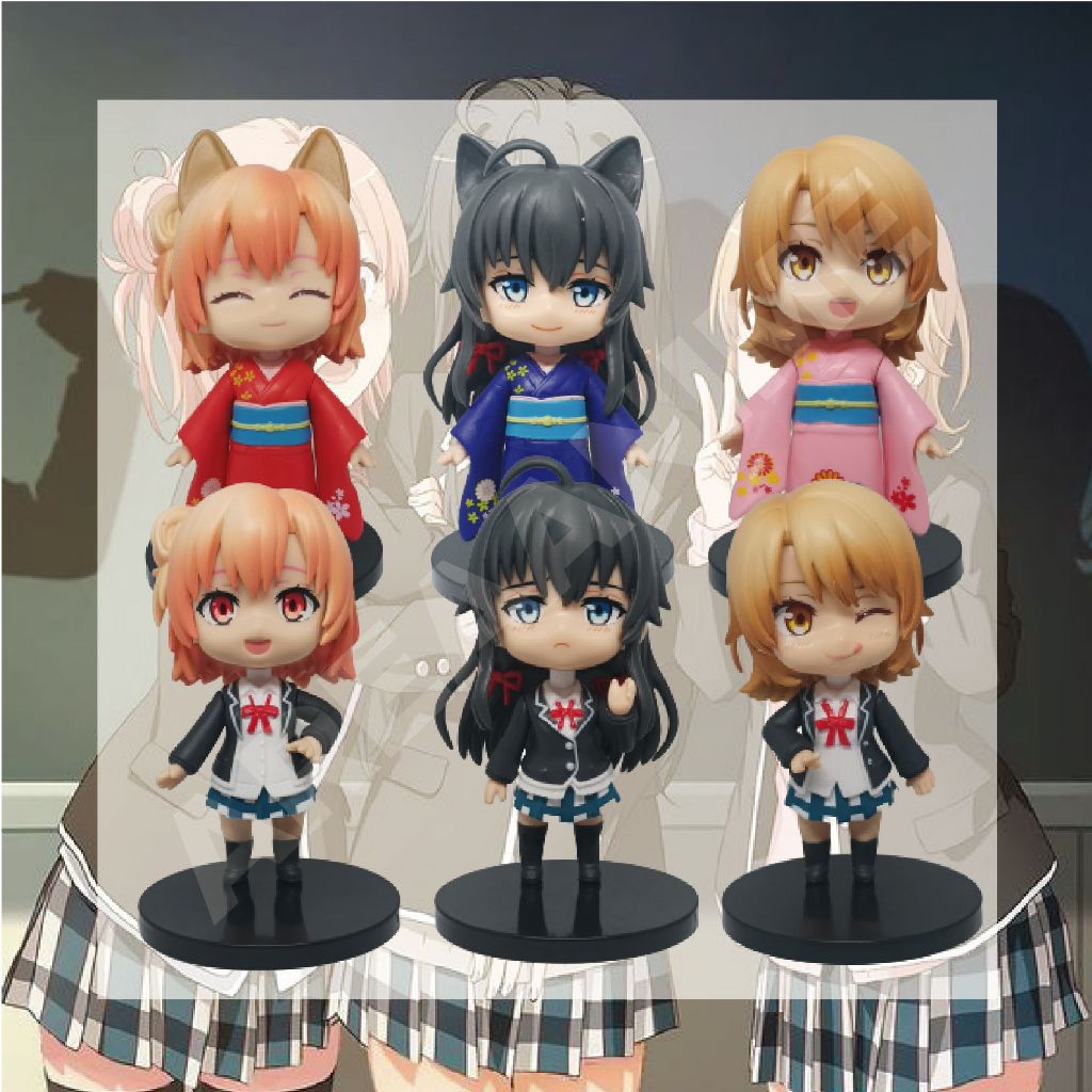 Action Figure My Teen Romantic Comedy SNAFU "Yukinoshita, Yuigahama, Iroha Isshiki" - areaanime