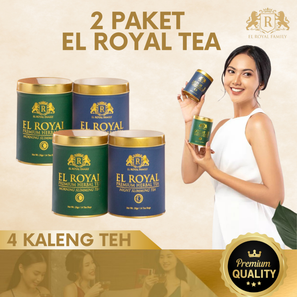 

2 PAKET El royal Premium Tea /Teh Pelangsing siang & malam - ElRoyal DETOX TEA & SLIMMING TEA / TEH DIET REMPAH TEH DIET PELANGSING DETOX PELUNTUR LEMAK BADAN HERBAL ALAMI /SLIMMING TEA JAMU OBAT DIET AMPUH LANGSING ALAMI !!! Teh Celup Daun Jati Cina He