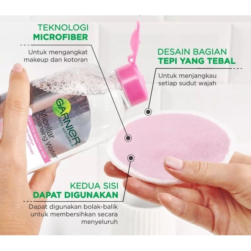 Garnier kapas wajah Micellar Reusable Eco Pads