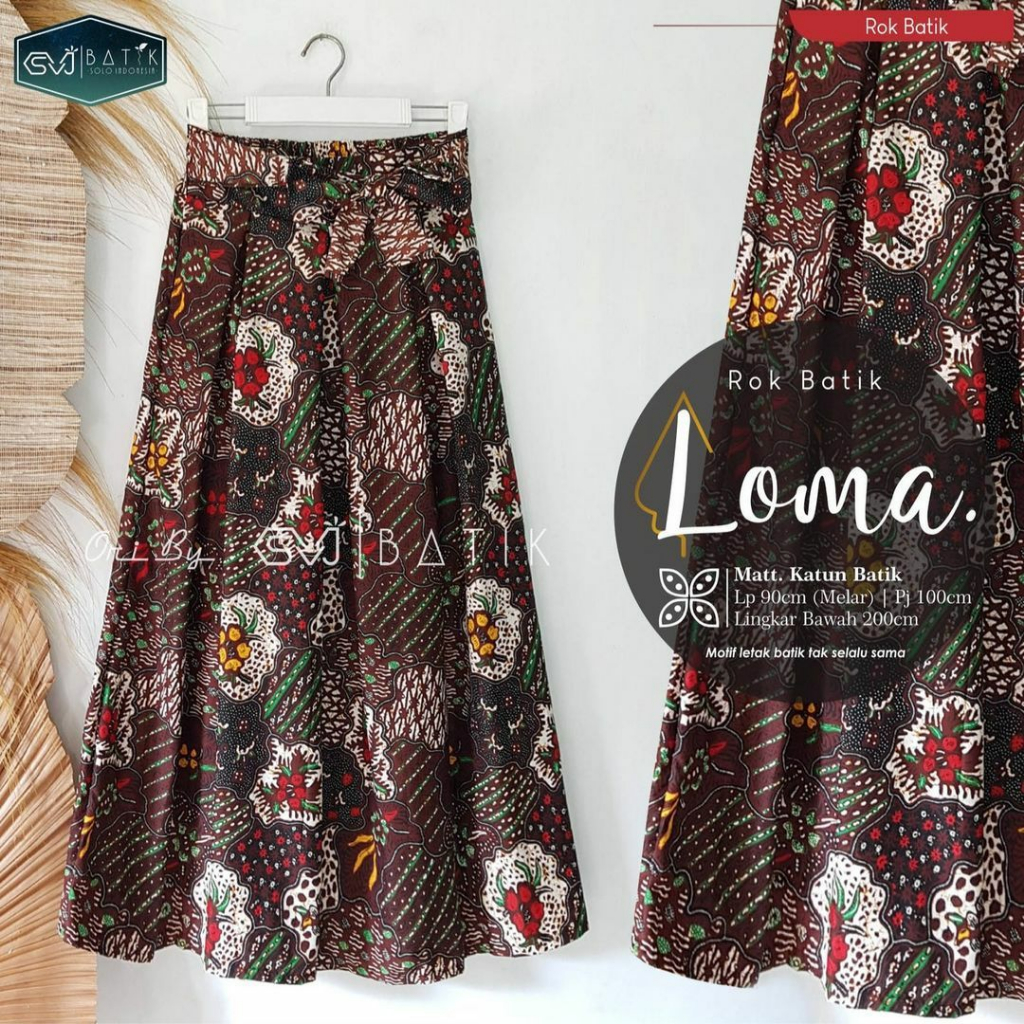 Rok batik unggul jaya ungu wanita panjang payung jumbo murah bawahan batik dewasa kondangan kebaya