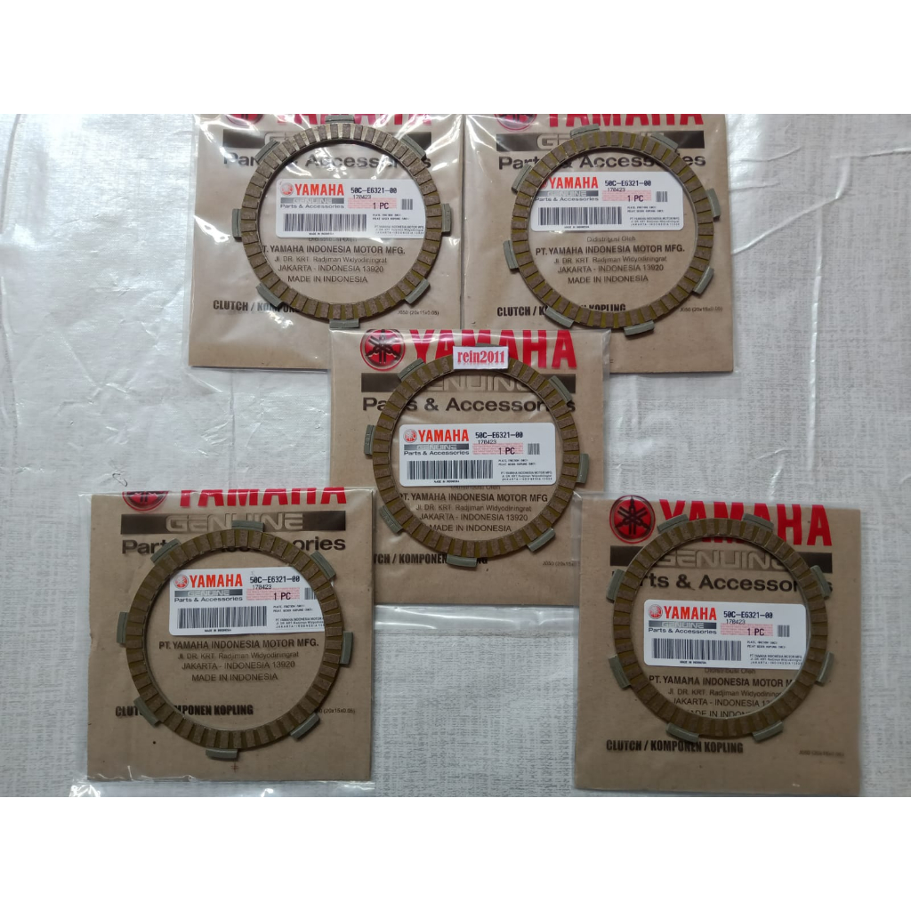 KAMPAS KOPLING JUPITER MX 135 NEW ( 5PCS ) ASLI ORI YAMAHA 50C E6321 00