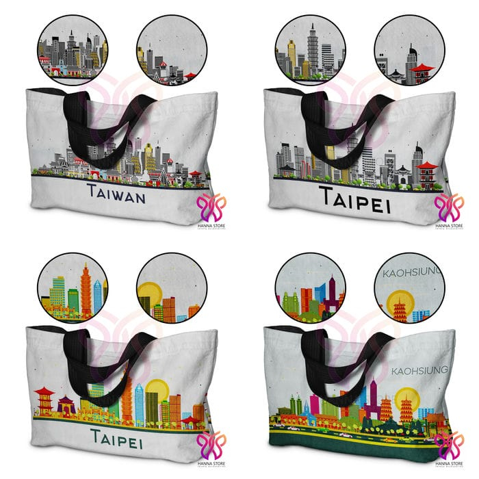 Tas Tote bag Souvenir Taiwan Taipei Tainan Taichung