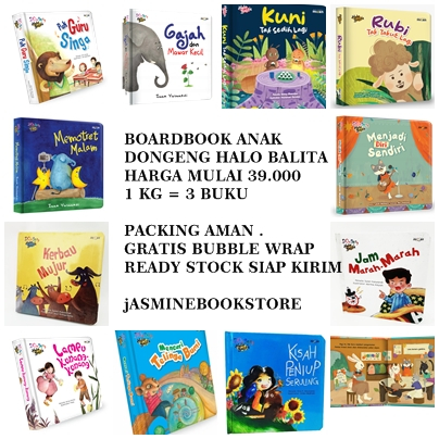 Buku Anak Boardbook  Dongeng Halo Balita Lampu Kunang Boardbook Buku Anak Cetakan Baru