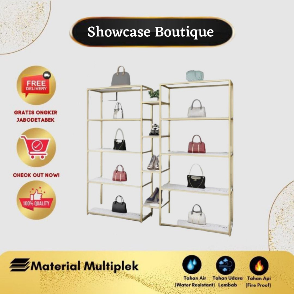 [R106] Showcash Store /Rak Display Tas, Sepatu/Rak Sepatu/Shoe Rack