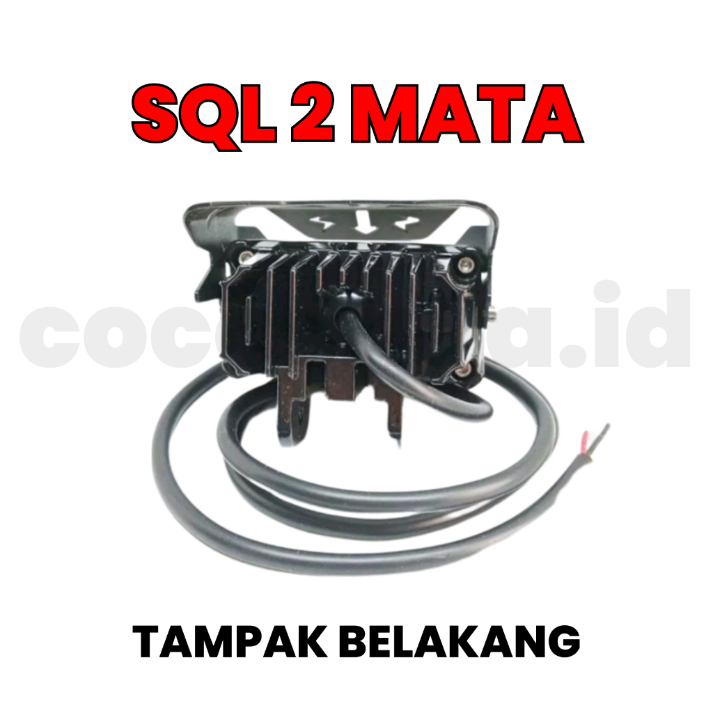 Lampu Tembak Laser LED / Foglamp LED D3 SQL 2 mata (Putih Kuning Hi/Lo) 12v 20watt - High Power , Super Terang dan Lebar