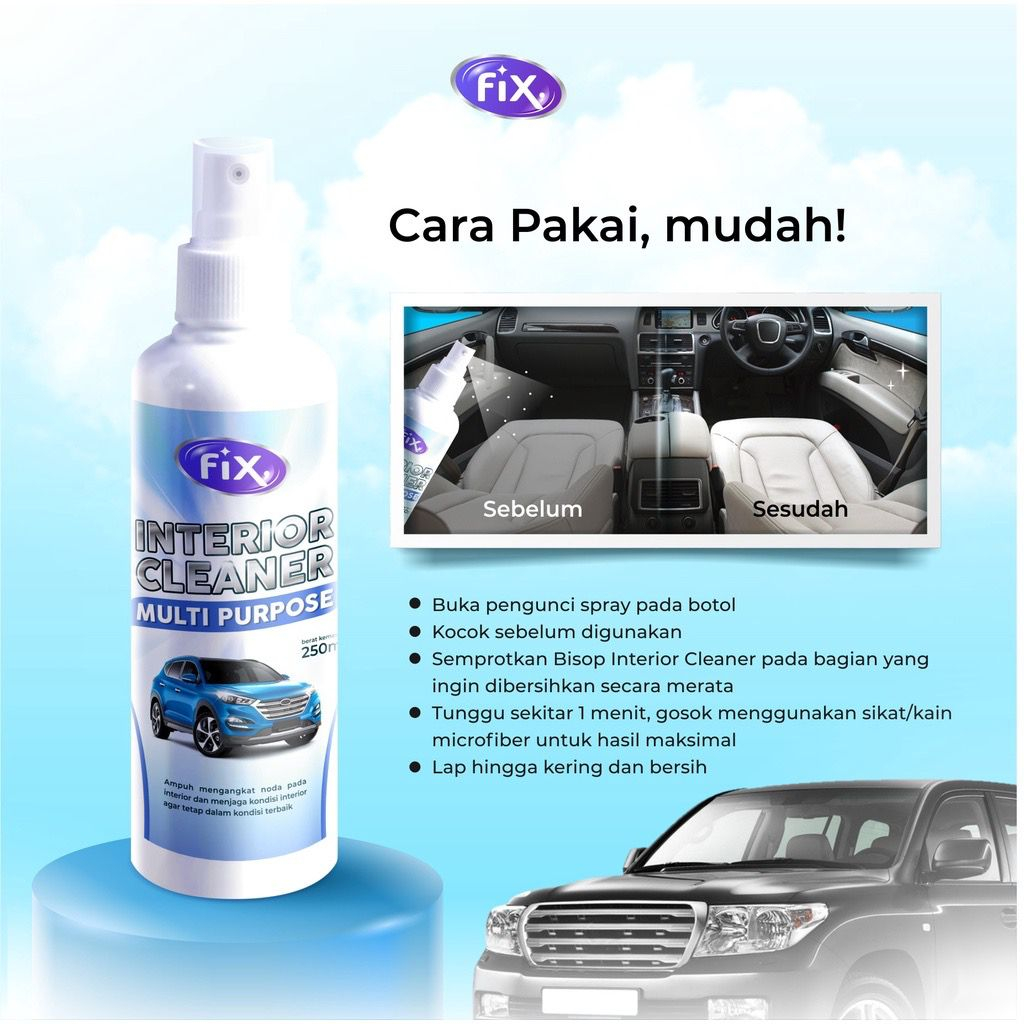 FIX Pembersih Interior Mobil Cleaner Multi Purpose Spray Serbaguna