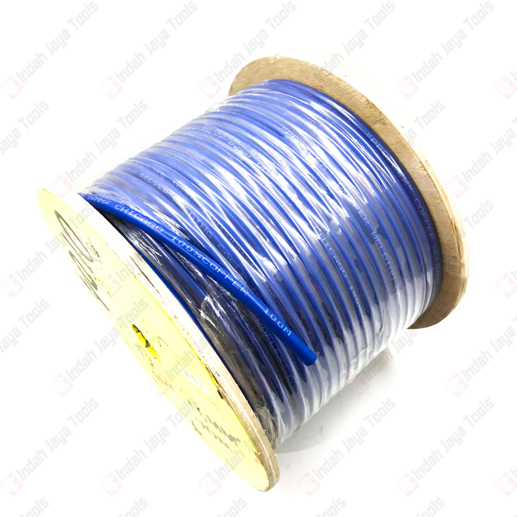 Kabel Las BIRU 16 mm FULL TEMBAGA - Welding Cable Serabut Full Tembaga