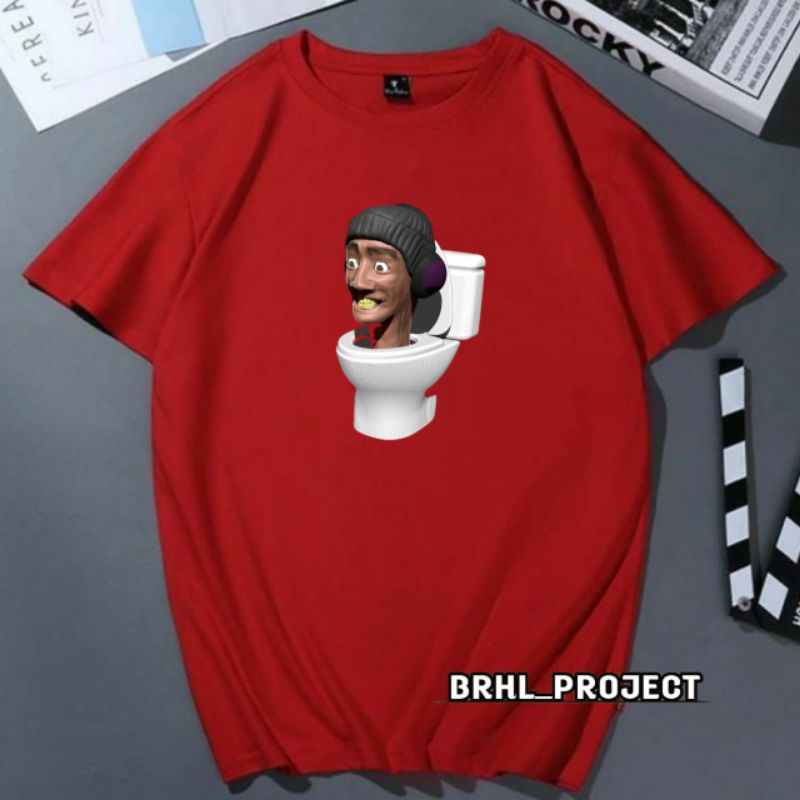 KAOS ANAK KARAKTER SKIBIDI TOILET (FREE NAMA)