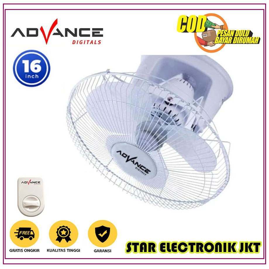 Kipas Angin Orbit Fan Advance OBF 16 Kipas Angin Gantung Plafon 16 Inch