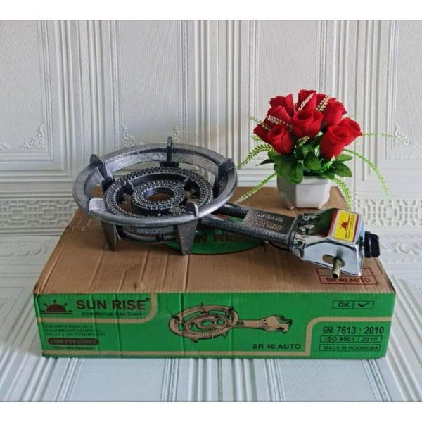 Sunrise Kompor Cor 1 Tungku SR-40 Auto Kompor Gas Low Pressure SR 40 Auto