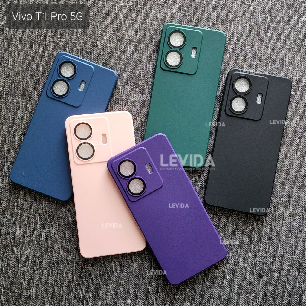 Vivo T1 5g Vivo T1 Pro 5g Softcase Macaron Lens Protect Kamera Square Case Vivo T1 5g Vivo T1 Pro 5g
