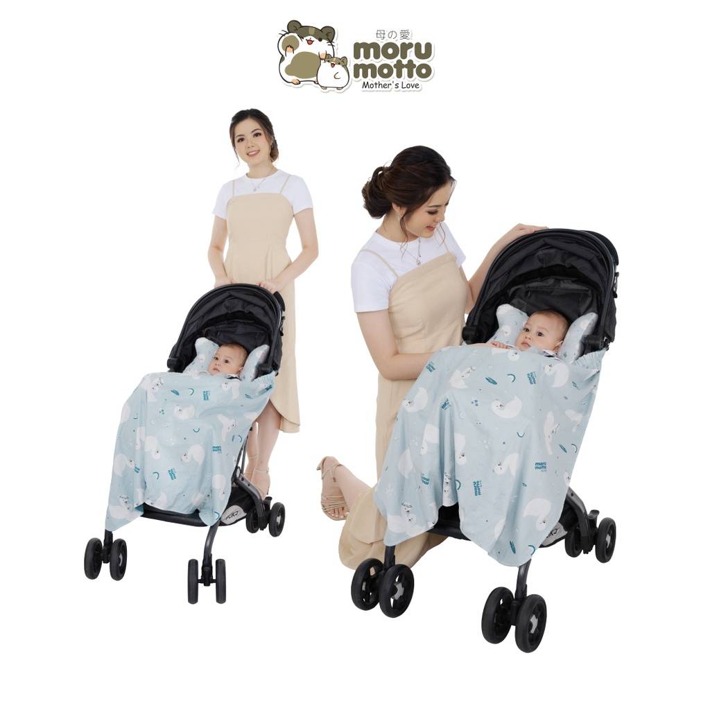 MORU MOTTO ON THE GO BLANKET BABY SWAN SERIES / MMB3014