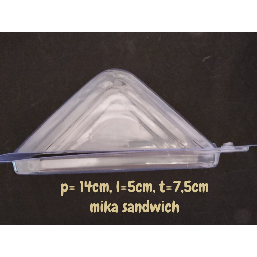 MIKA SANDWICH/MIKA SEGITIGA/PLASTIK SANDWICH/MIKA ROTI ISI (50 PCS)
