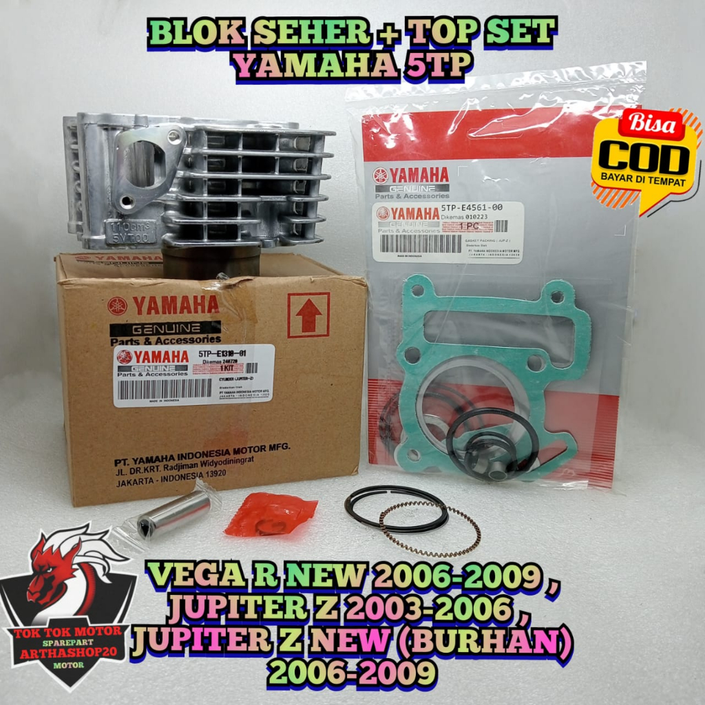 BLOK + SEHER + TOPSET 5tp Motor YAMAHA VEGA R NEW , JUPITER Z Lama , JUPITER Z BURHAN Burung Hantu B