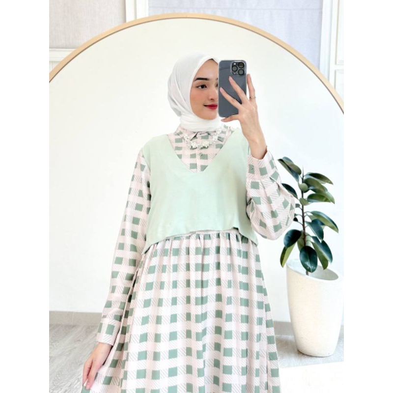 LUPYTA TUNIK baju cewek atasan pakaian syari polos wanita hijabers top style Korea korean look kekin