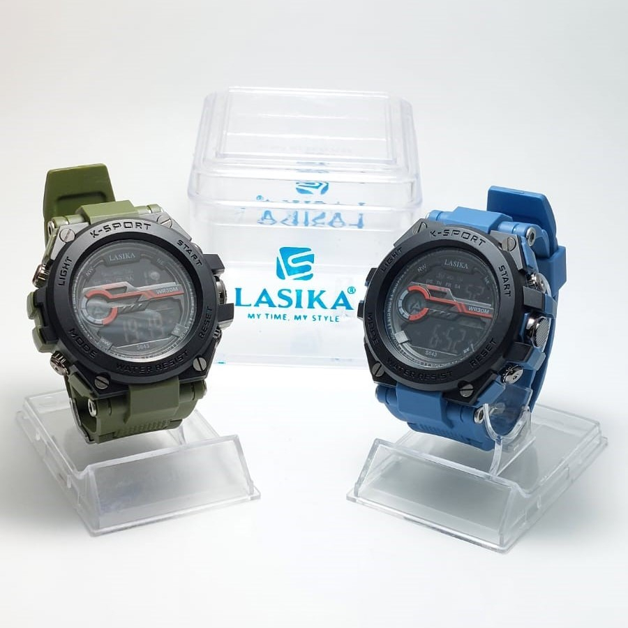 Jam Tangan Rubber Digital Premium Anti Air Free Box Free Baterai 643 LASIKA