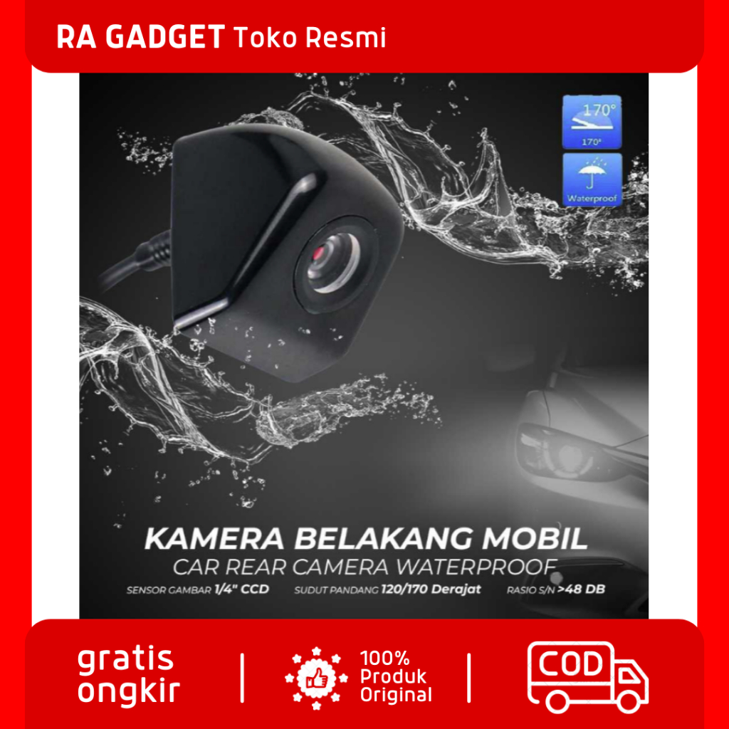 Kamera Belakang Mobil Car Rear Camera Waterproof Nightvision Waterproof Full HD / Kamera Camera Park