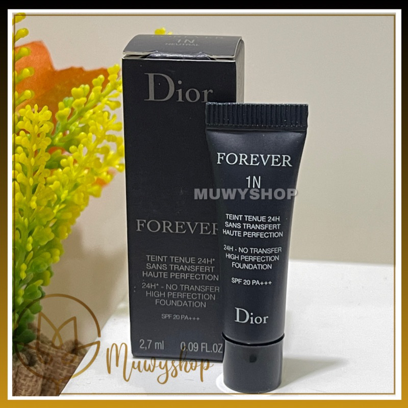 Dior Forever / Forever SkinGlow Foundation tube 2.7ml 5ml 24H no transfer high perfection foundation