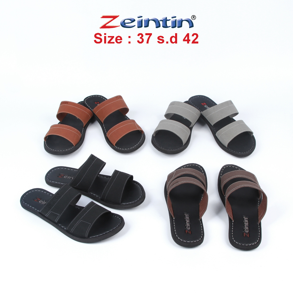 Zeintin - Sandal Wanita Bahan Kulit Sintetis Sandal Teplek Wanita Sintetsi Original Zeintin KK