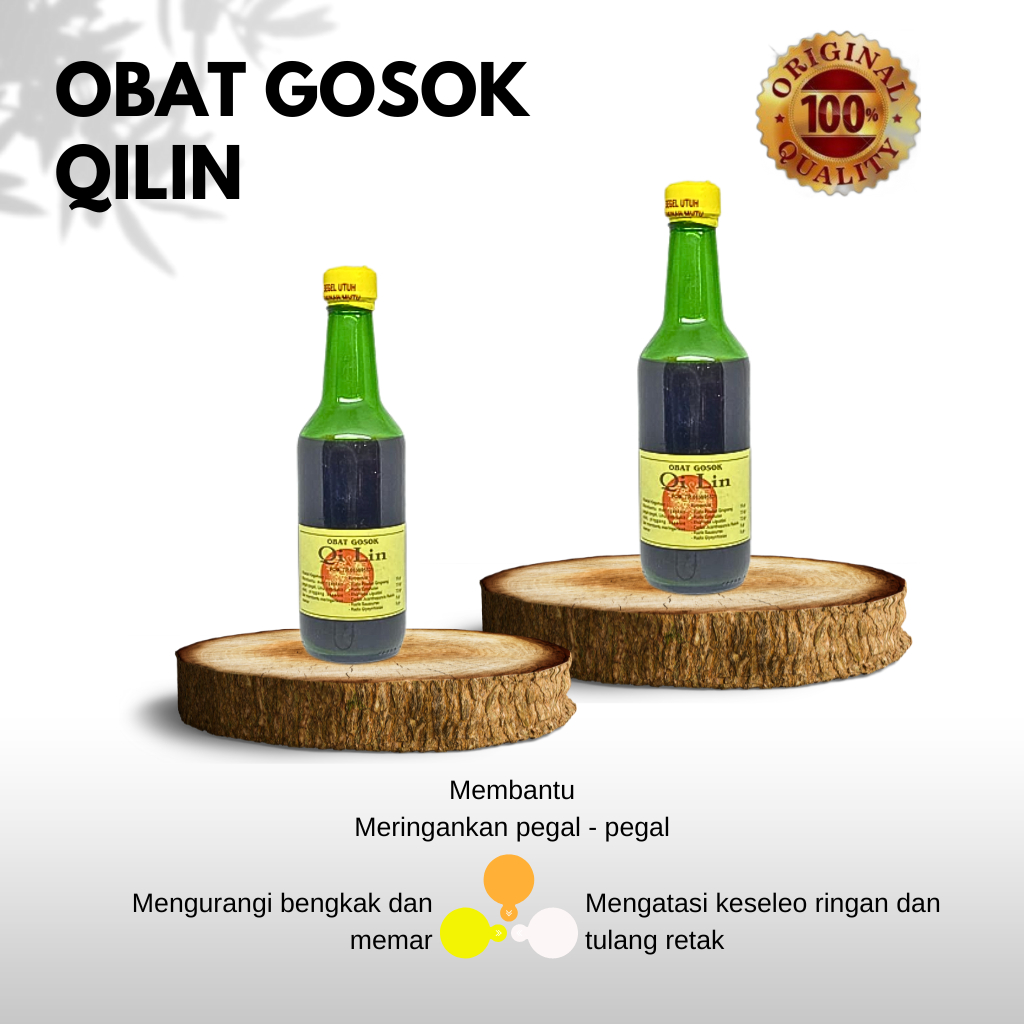 OBAT GOSOK QILIN arak gosok untuk patah tulang - memar dan keseleo