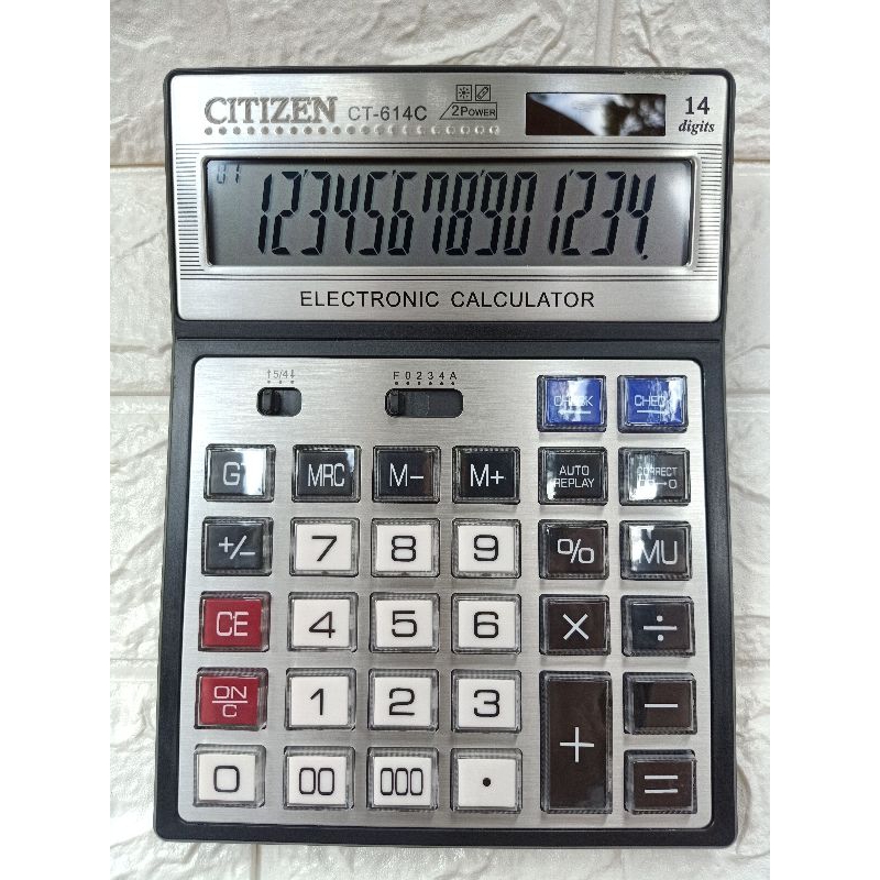 

KALKULATOR DAGANG BESAR CITIZEN CT 614C / 14 CHECK CORRECT