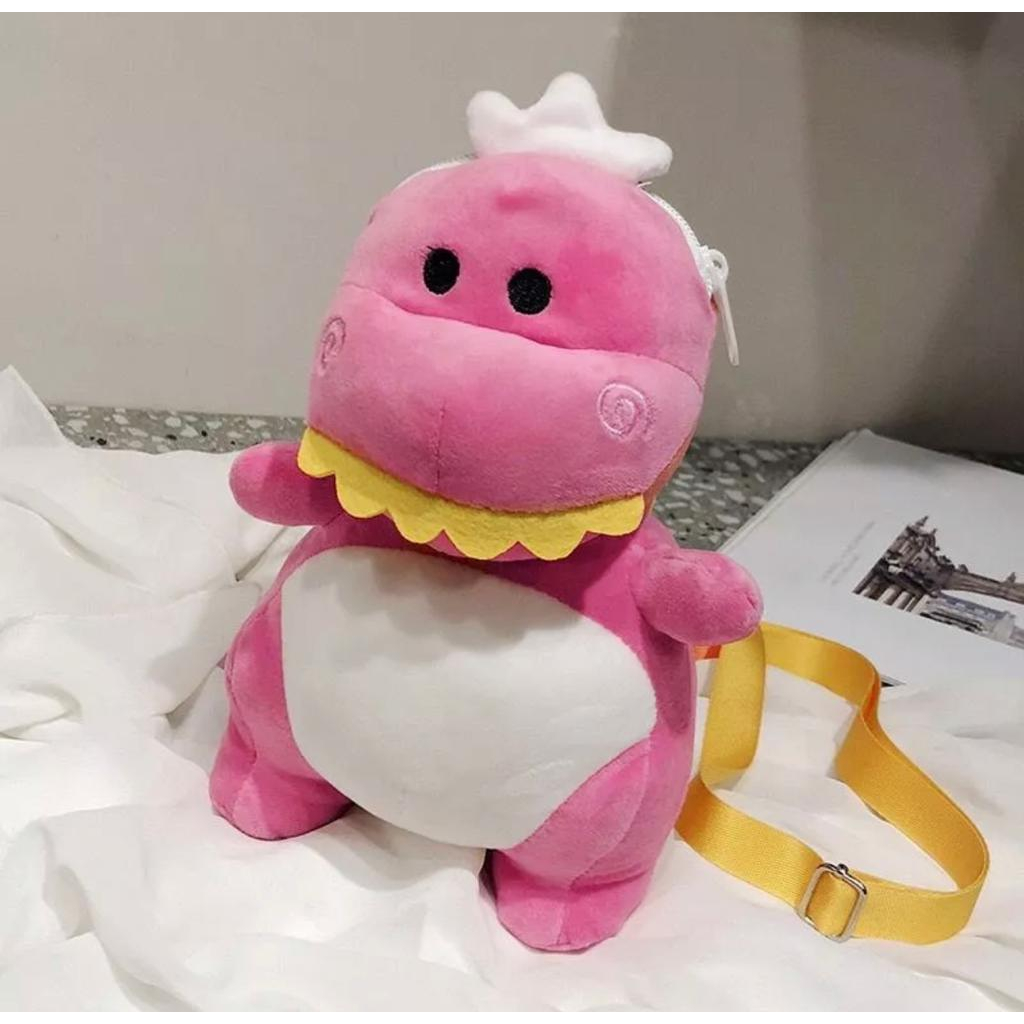 Boneka Motif Dinosaurus Tas Selempang Bahu Kartun Dinosaurus