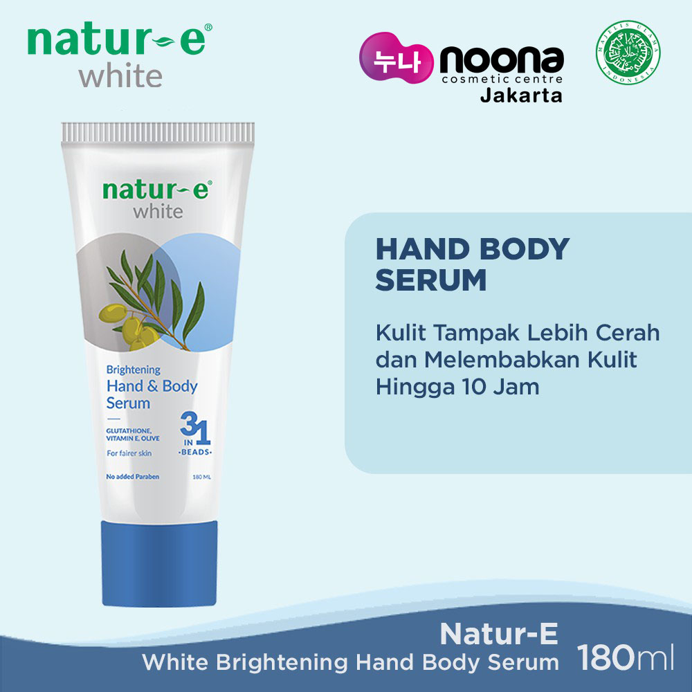 NATUR-E WHITE BRIGHTENING HAND &amp; BODY SERUM 180ML