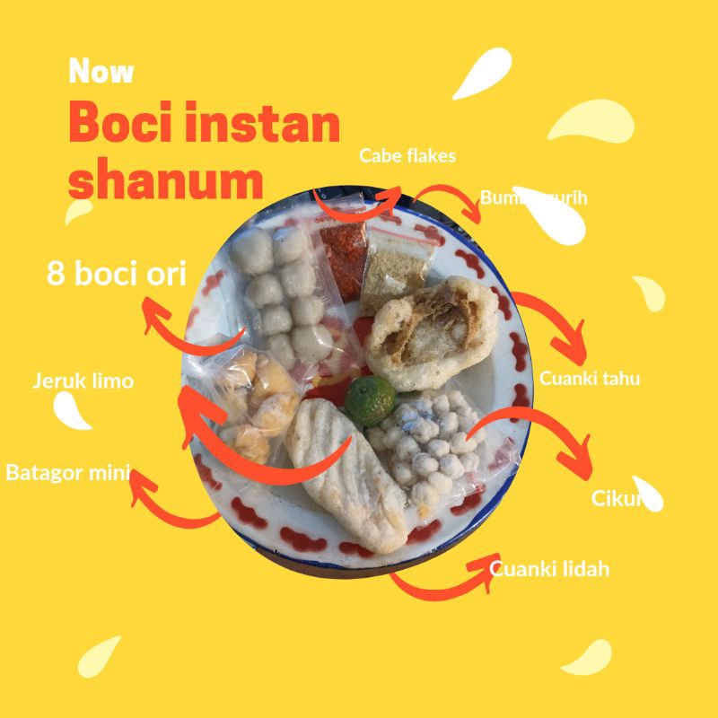 

baso aci instan original, enak, murah dn sudah d Vacum