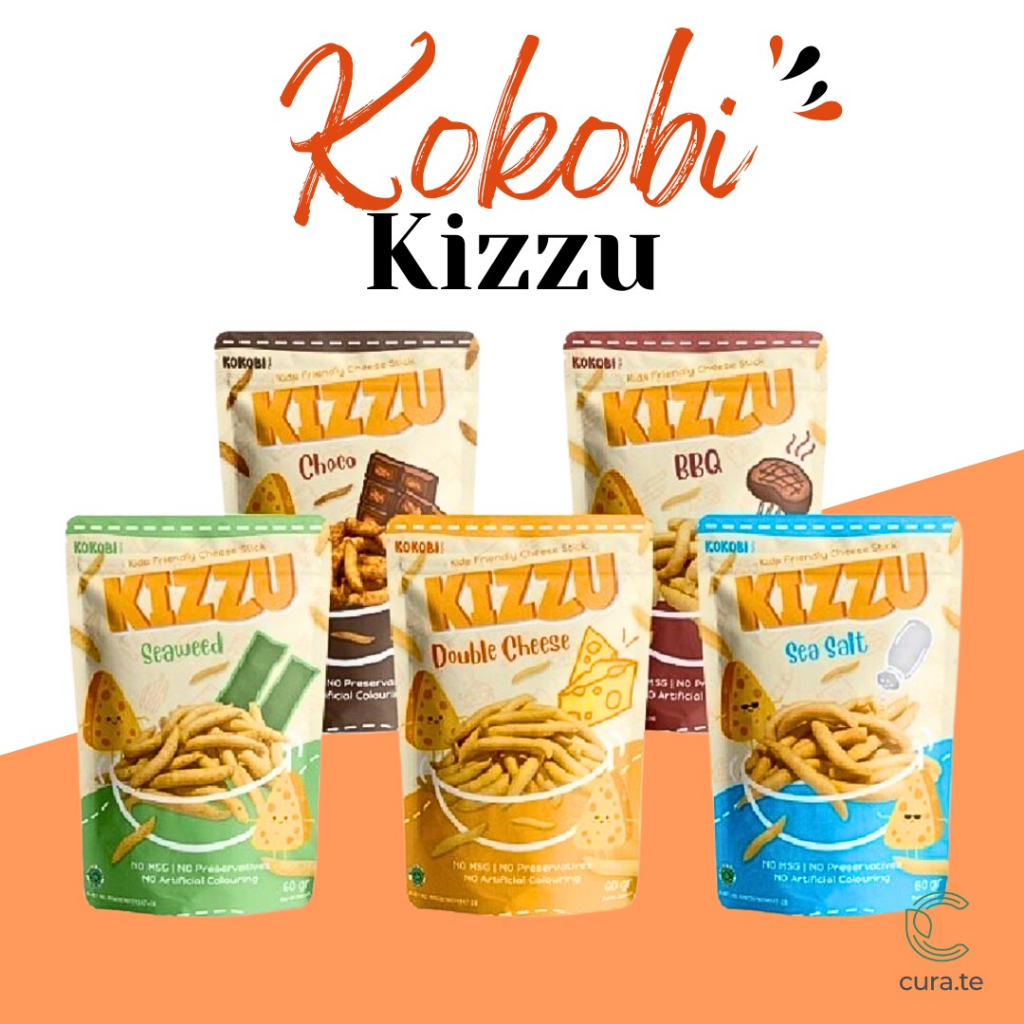 ABE FOOD KOKOBI KIZZU CHEESE STICK CEMILAN ANAK 60GR | HEALTHY SNACK NON MSG