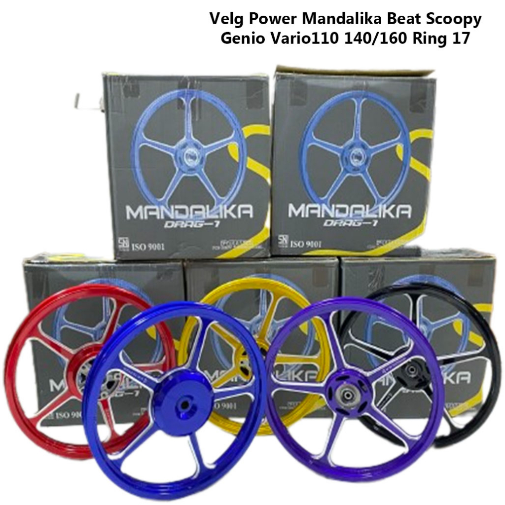 Velg Mandalika Beat Scoopy Genio Vario110 Vario125 150 P5 ENKEI uk 140/160 Ring 17