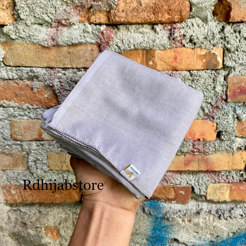 hijab segiempat paris / catton paris old | red rose | azara | varisha-Stone grey
