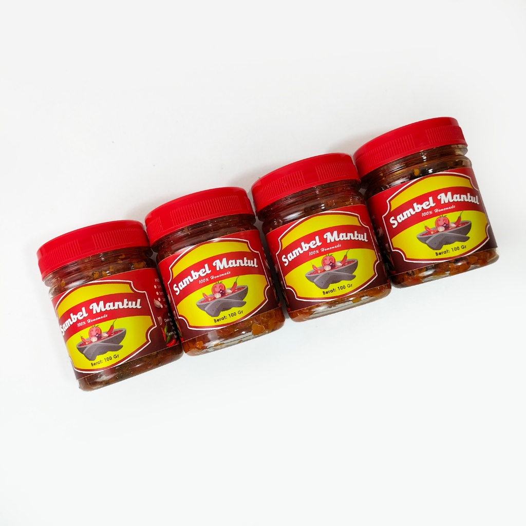 Sambal baby Cumi sambel mantul 100gr non msg home made