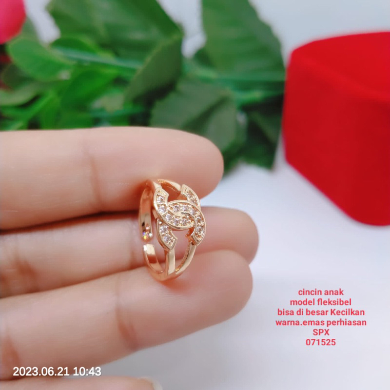 Cincin Anak Titanium Tembaga Xuping Terlaris Termurah Tidak Mudah Pudar