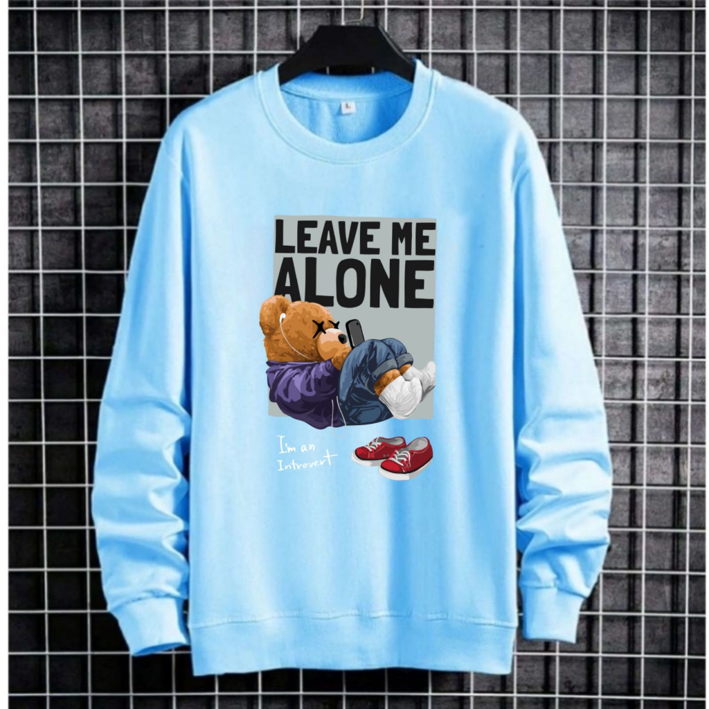 Sweater LEAVE ME ALONE Jumper Crewneck Cewe Size M - L - XL - XXL