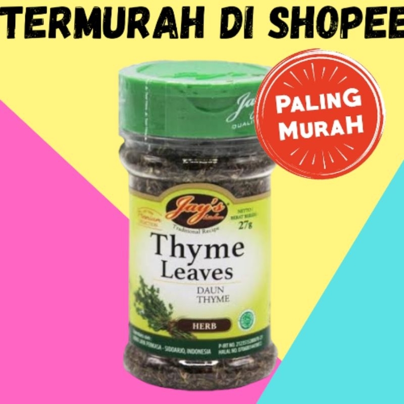 JAY'S THYME LEAVES KEMASAN 27GR TERMURAH TERBAIK