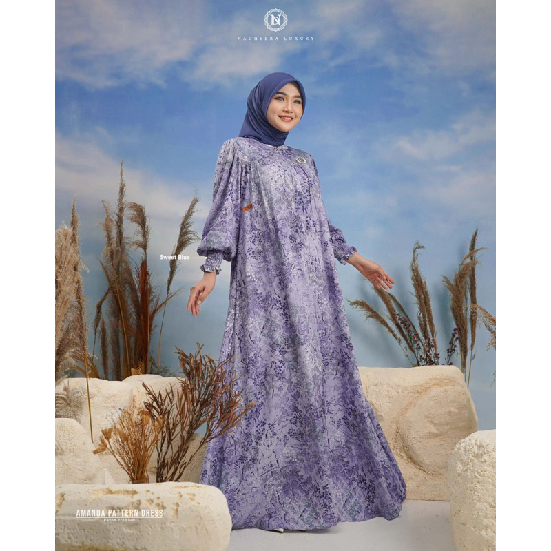 TEBUS MURAH✅ TERBARU✅ AMANDA MIDI DRESS BY NADHEERA LUXURY