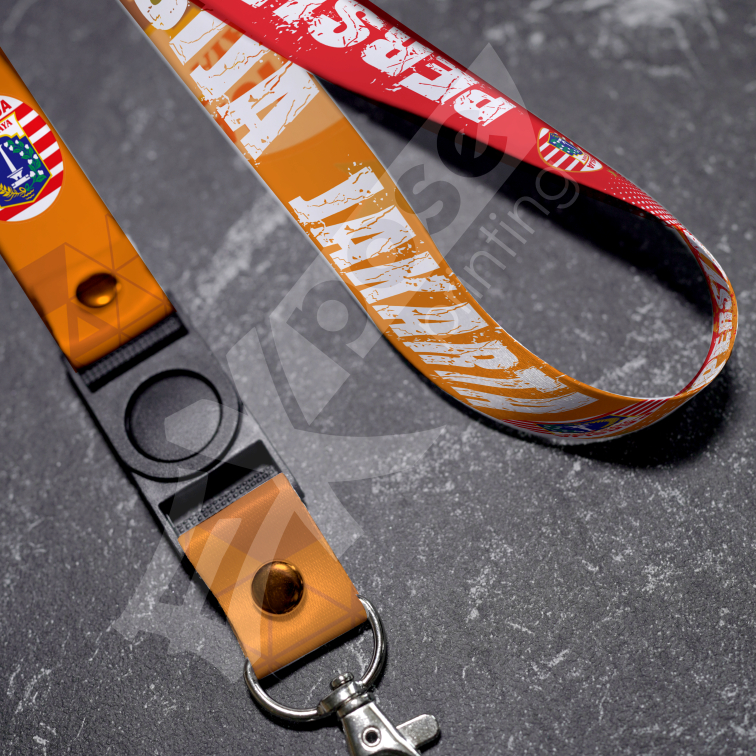 TALI LANYARD ID CARD PERSIJA  [ BISA SATUAN ]