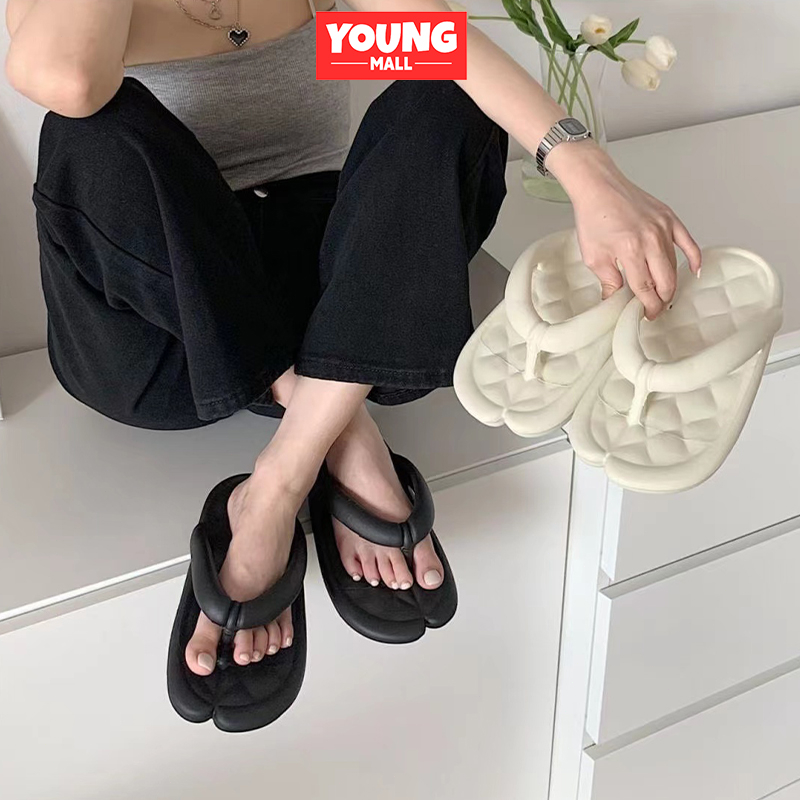 Sendal jepit wanita jelly murah polos kekinian Sandal permpuan jepit korea import terbaru Sandal jepit selop wanita outdoor bahan EVA