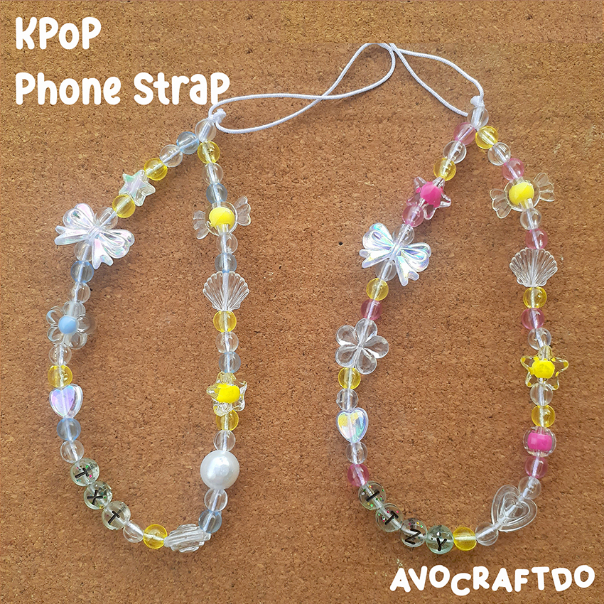 [ AVOCRAFTDO ] Phone Strap Beads Manik Kpop BtoB / Twice / Red Velvet / TXT / The Boyz / Stray Kids / ITZY / Nmixx