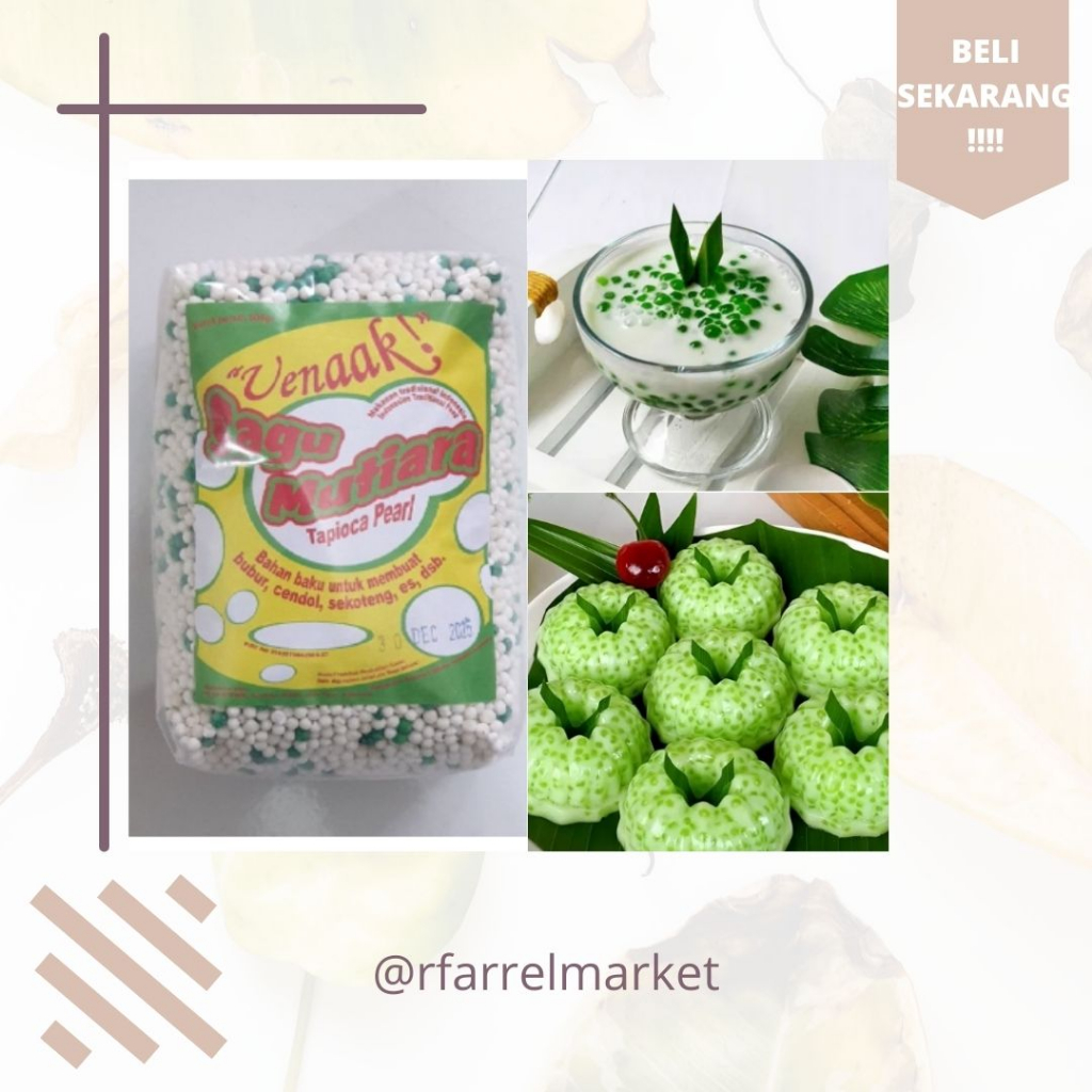

❤rfarrelmarket❤Sagu Mutiara HIJAU 500 gram TERMURAH