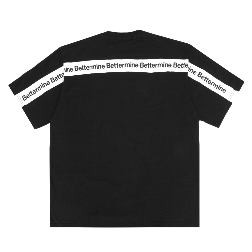 Bettermine Knit Back Oversized T-Shirt Black