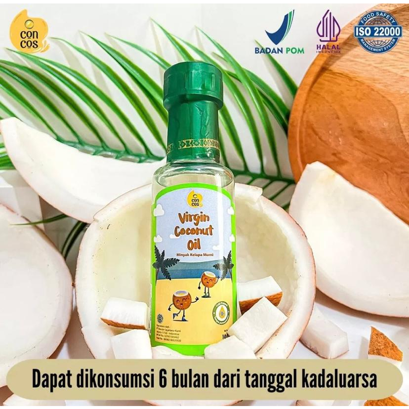 Concos Virgin Coconut Oil Original 100 ML / Minyak MPASI Oil / Minyak Kelapa Murni 100% / VCO for Kids