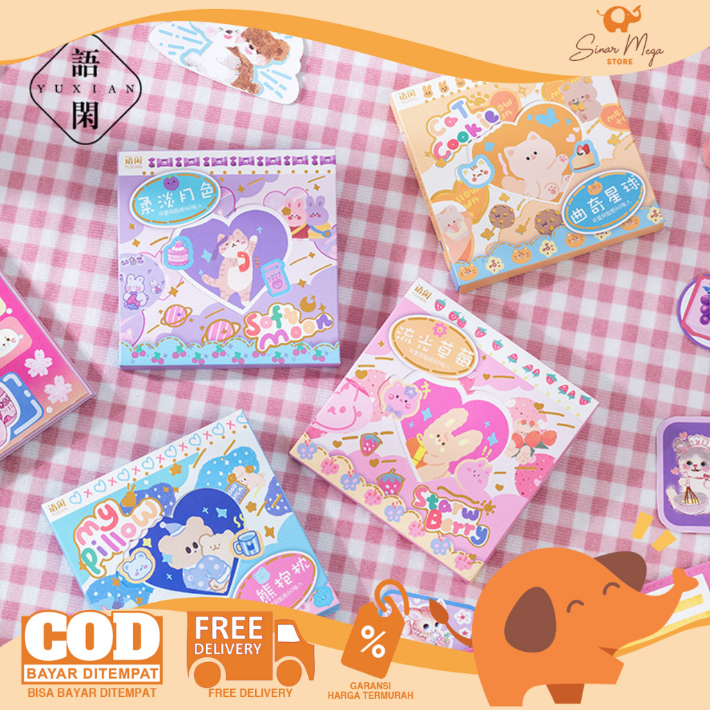 

Mousse Workshop Deco Stickers Collection Box Set / Sticker Stiker Gambar Tempel Box Set / Sticker Diary Deco Lucu Unik